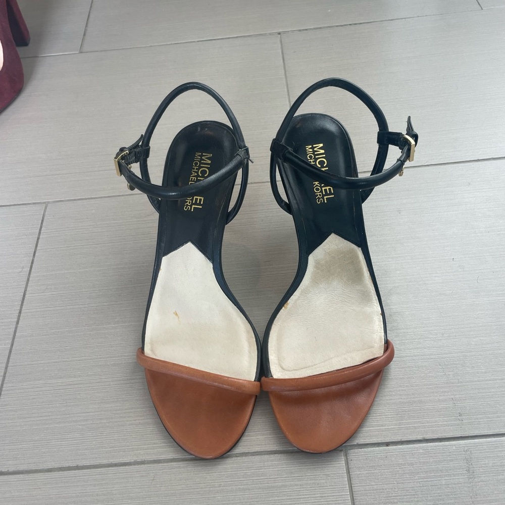 Michael by Michael Kors cute two tone shoe with 3” heel.